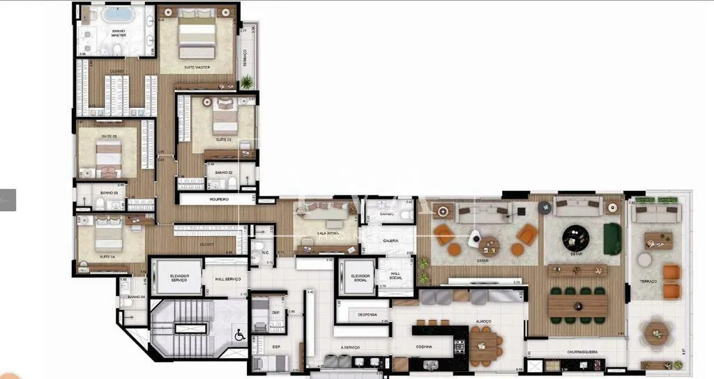 Apartamento com 4 suítes à venda em Itaim Bibi, São Paulo, por R$ 13.000.000 Imagem 17