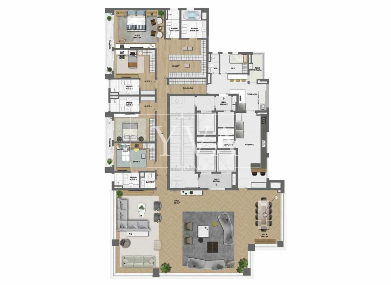 Apartamento com 4 suítes à venda em Indianópolis, São Paulo, por R$ 11.000.000 Imagem 11