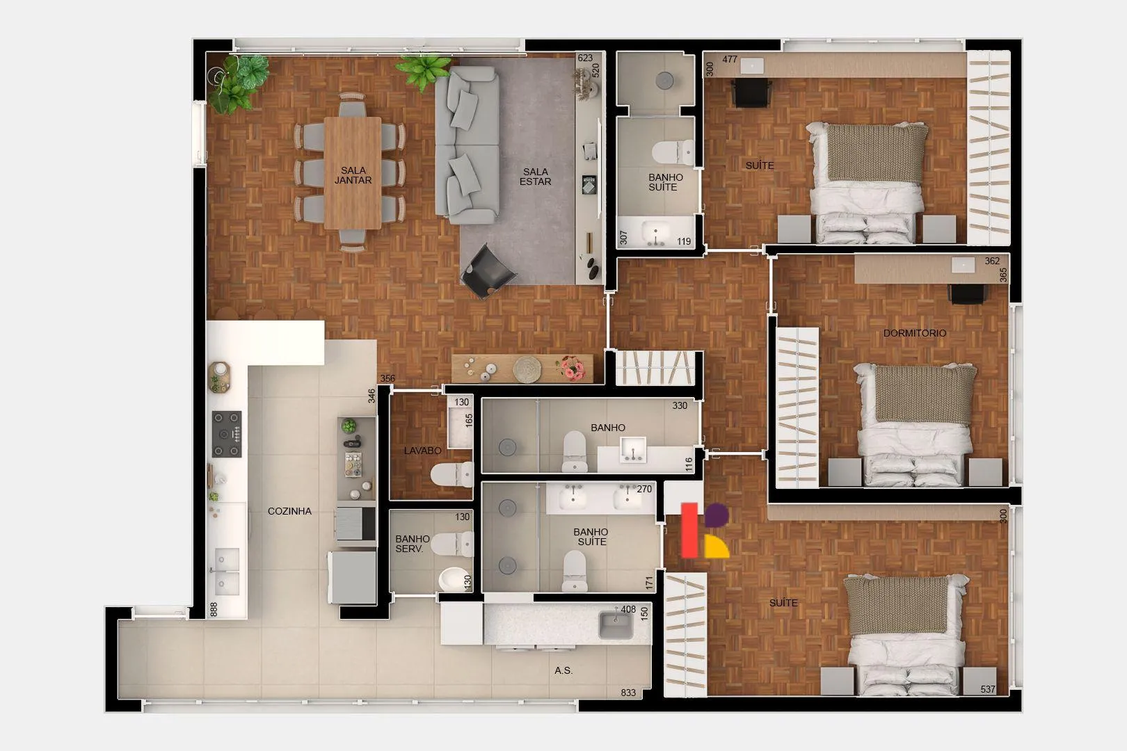 Apartamento com 2 suítes à venda em Higienópolis, São Paulo, por R$ 2.150.000 Imagem 5