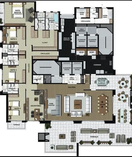 Apartamento com 4 suítes à venda em Paraíso, São Paulo, por R$ 28.950.000 Imagem 31