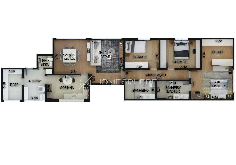 Apartamento com 1 suítes à venda em Cerqueira César, São Paulo, por R$ 2.490.000 Imagem 9