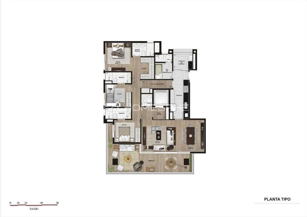 Apartamento com 3 suítes à venda em Itaim Bibi, São Paulo, por R$ 5.900.000 Imagem 6