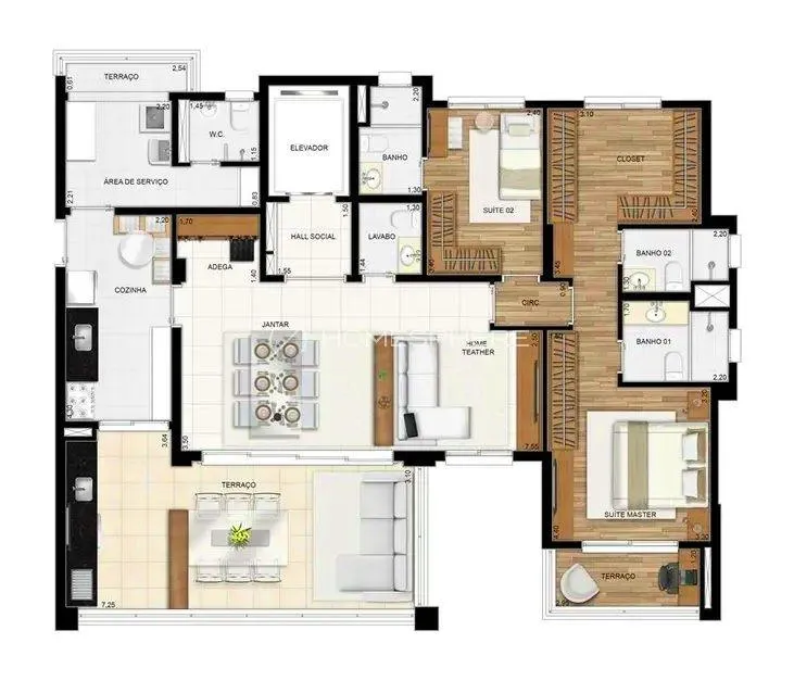 Apartamento com 3 suítes à venda em Vila Olímpia, São Paulo, por R$ 2.770.000 Imagem 16