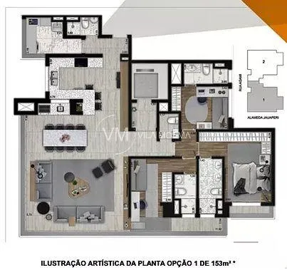 Apartamento com 3 suítes à venda em Moema, São Paulo, por R$ 4.300.000 Imagem 25