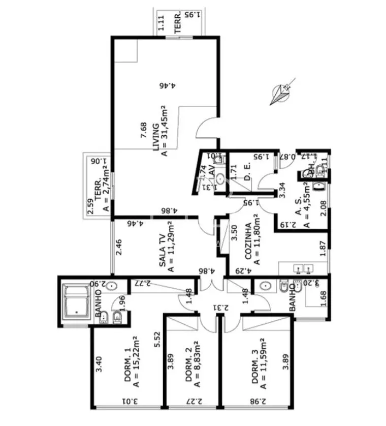 Apartamento com 1 suítes à venda em Vila Madalena, São Paulo, por R$ 2.180.000 Imagem 38