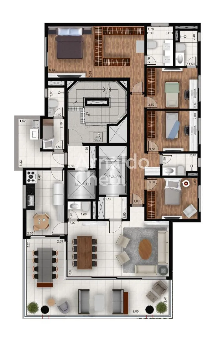 Apartamento com 3 suítes à venda em Vila Nova Conceição, São Paulo, por R$ 6.400.000 Imagem 7