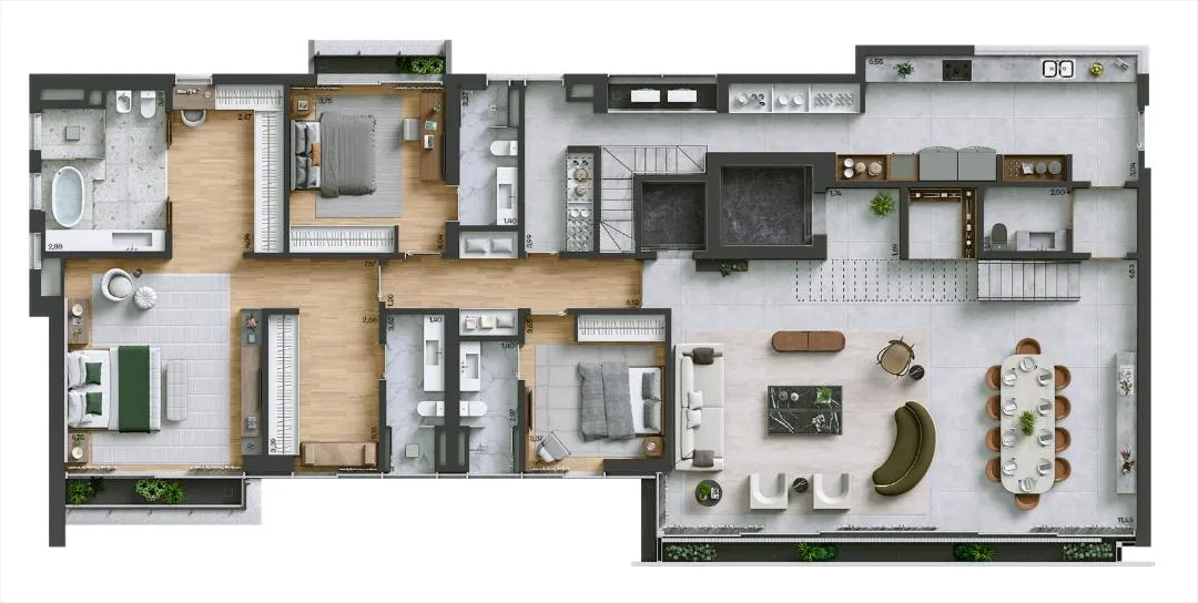 Cobertura com 3 suítes à venda em Itaim Bibi, São Paulo, por R$ 35.000.000 Imagem 34