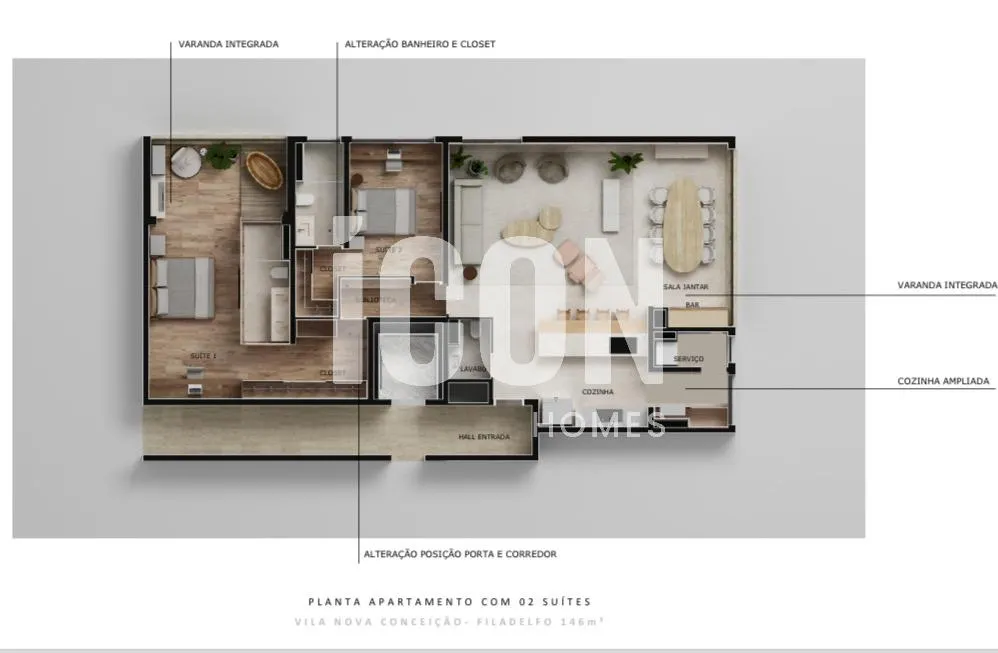 Apartamento com 1 suítes à venda em Vila Nova Conceição, São Paulo, por R$ 4.089.692 Imagem 14