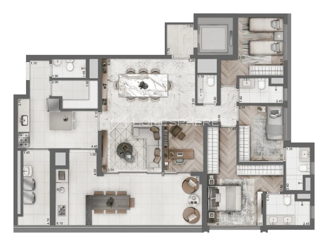 Apartamento com 3 suítes à venda em Vila Clementino, São Paulo, por R$ 2.600.000 Imagem 43