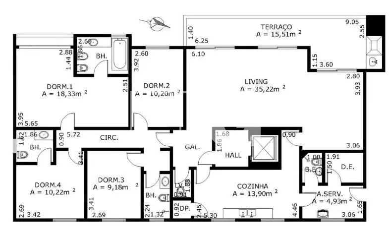 Apartamento com 3 suítes à venda em Jardim Guedala, São Paulo, por R$ 2.600.000 Imagem 2