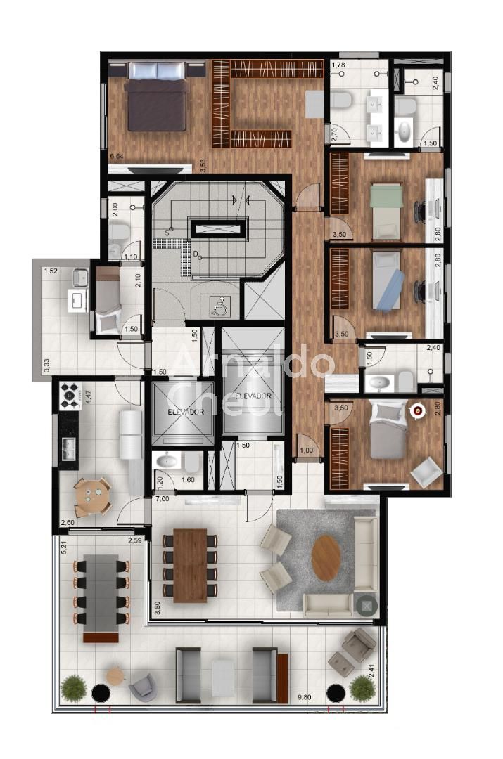 Apartamento com 3 suítes à venda em Vila Nova Conceição, São Paulo, por R$ 6.400.000 Imagem 6