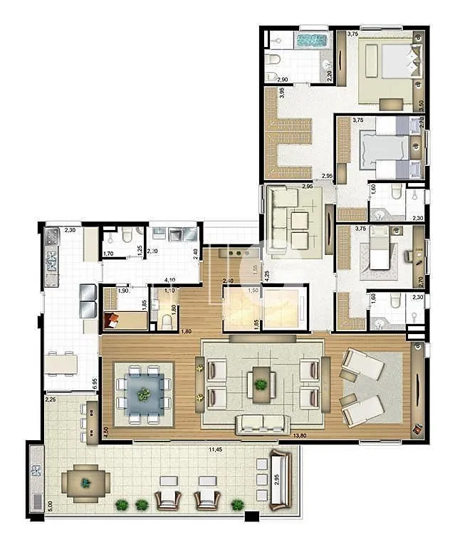 Apartamento com 3 suítes à venda em Panamby, São Paulo, por R$ 3.200.000 Imagem 2