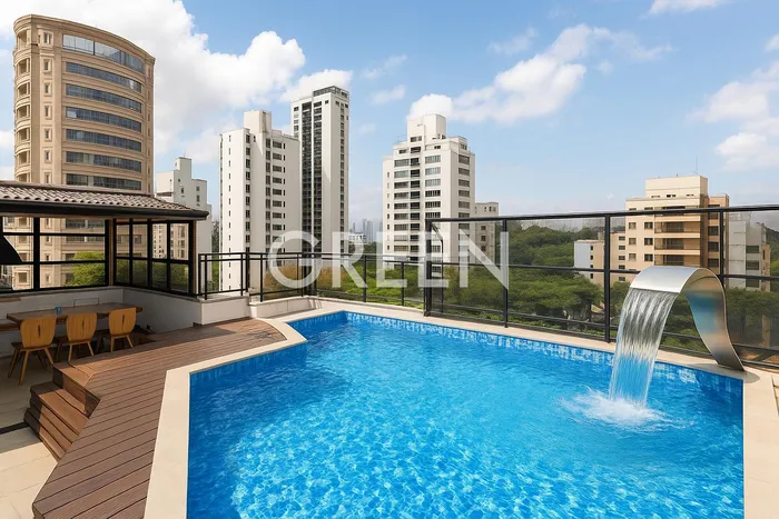 Cobertura com 3 suítes à venda em Moema Índios, São Paulo, por R$ 3.150.000