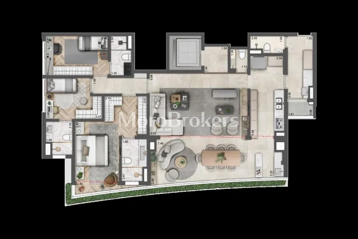 Apartamento com 3 suítes à venda em Moema Pássaros, São Paulo, por R$ 5.250.000 Imagem 2