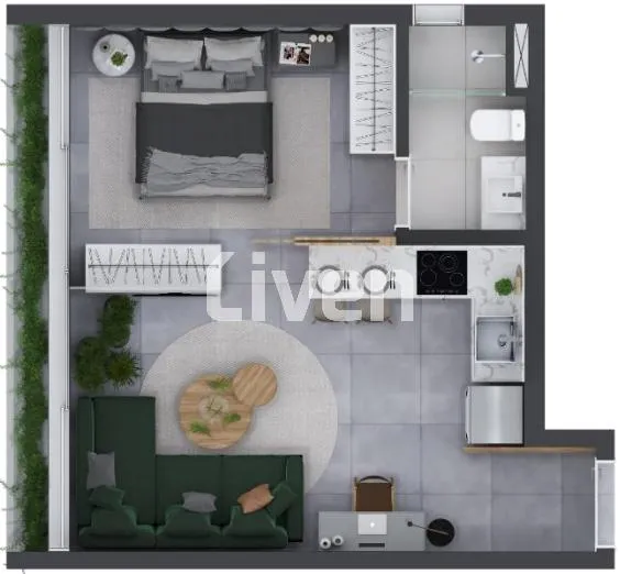 Apartamento com 1 suítes à venda em Itaim Bibi, São Paulo, por R$ 1.375.490 Imagem 3